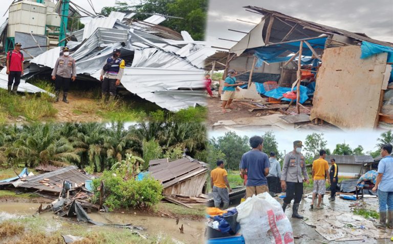 Angin Puting Beliung Terjang Empat Kampung 73 Rumah Rusak Hot News