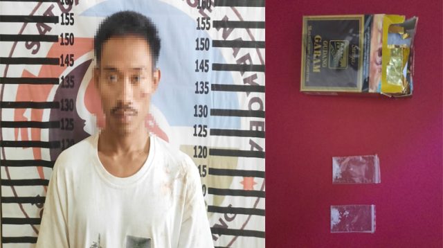 Pemuda pengangguran berinisial RH (23), yang dibekuk Polisi